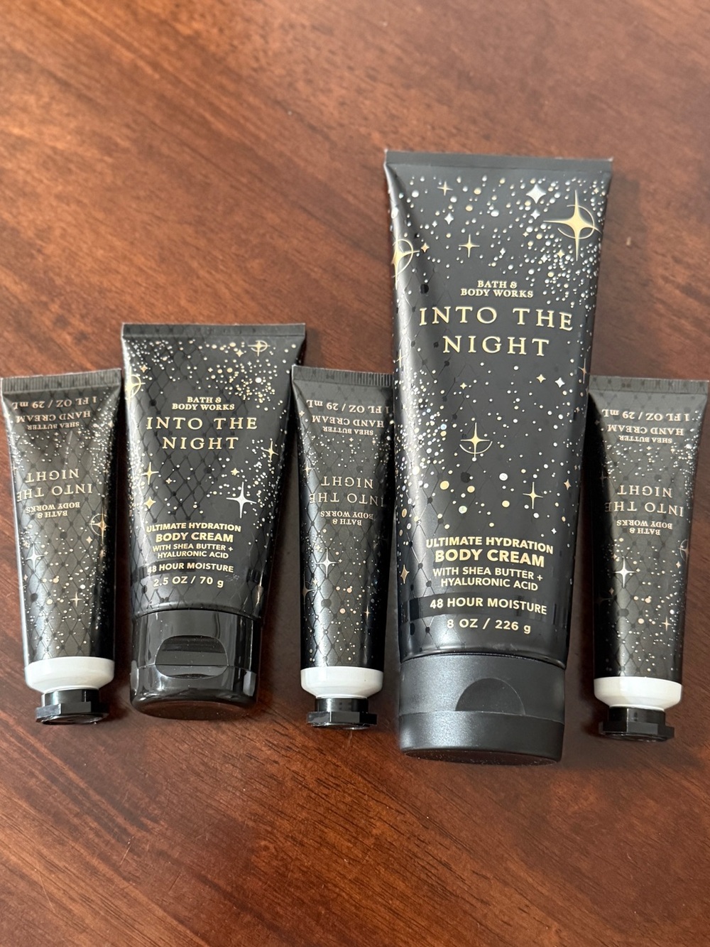 Bath & Body Works Into The Night Ultimate Hydration Body Cream Set of 5. NWT